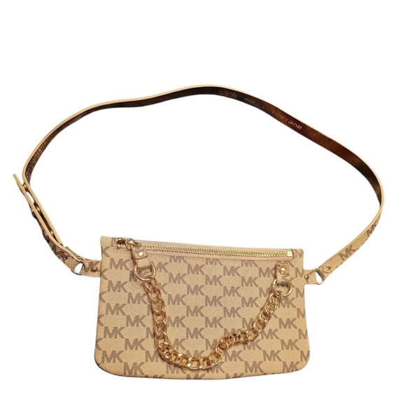 Michael Kors Beige Monogram Belt Bag - Picture 5 of 13